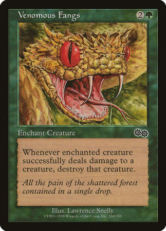 Venomous Fangs [Urza's Saga] | Good Games Cannington