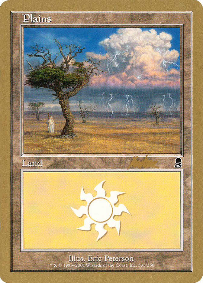 Plains (bk333) (Brian Kibler) [World Championship Decks 2002] | Good Games Cannington
