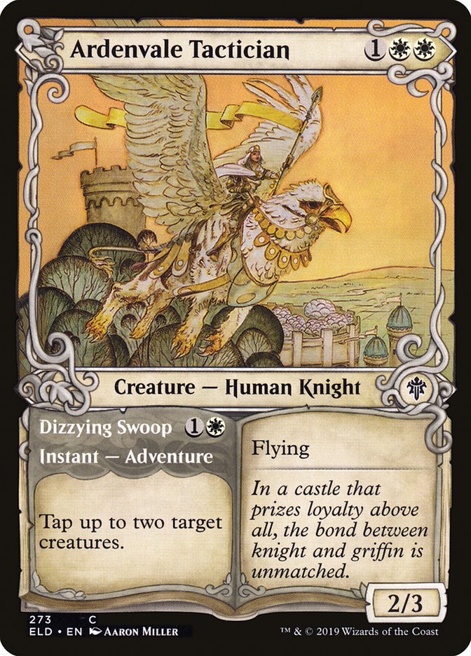 Ardenvale Tactician // Dizzying Swoop (Showcase) [Throne of Eldraine] | Good Games Cannington