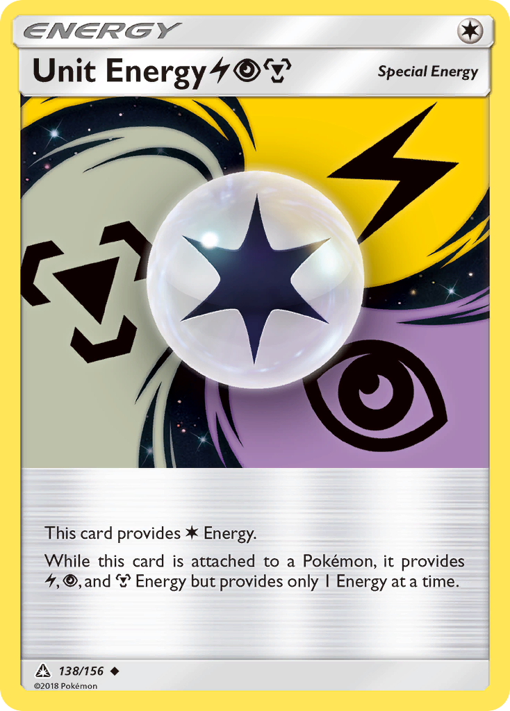 Unit Energy (138/156) (Lightning, Psychic, Metal) [Sun & Moon: Ultra Prism] | Good Games Cannington