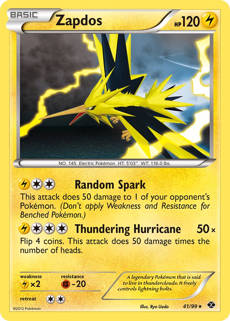Zapdos (41/99) (Blister Exclusive) [Black & White: Next Destinies] | Good Games Cannington