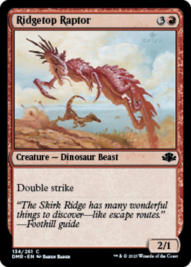 Ridgetop Raptor [Dominaria Remastered] | Good Games Cannington