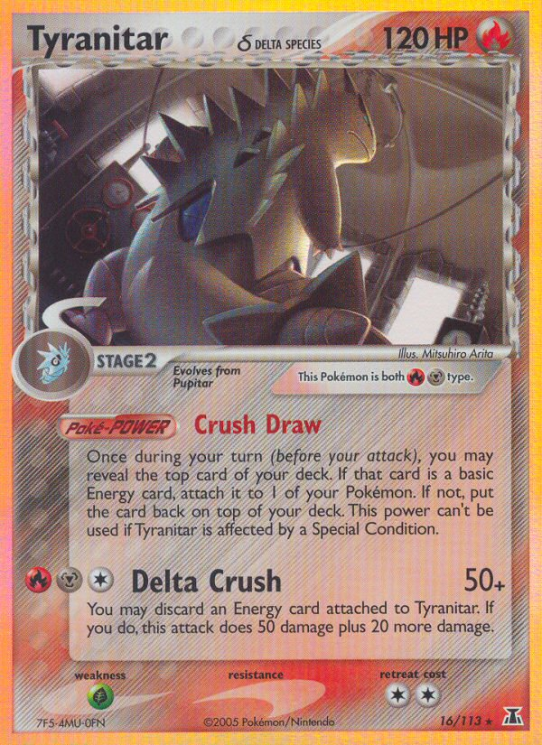 Tyranitar (16/113) (Delta Species) [EX: Delta Species] | Good Games Cannington