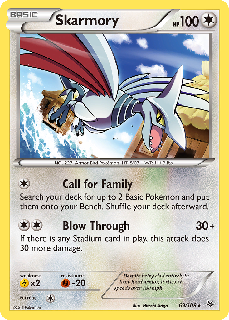 Skarmory (69/108) [XY: Roaring Skies] | Good Games Cannington