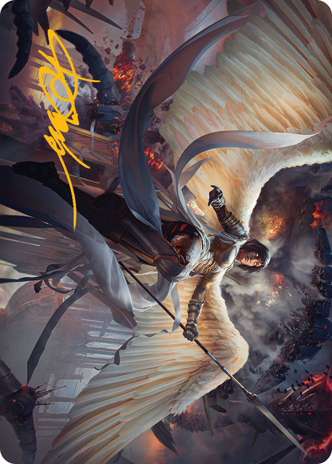 Serra Faithkeeper Art Card (Gold-Stamped Signature) [March of the Machine Art Series] | Good Games Cannington