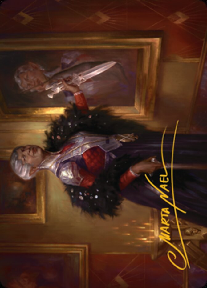 Evelyn, the Covetous Art Card (Gold-Stamped Signature) [Streets of New Capenna Art Series] | Good Games Cannington