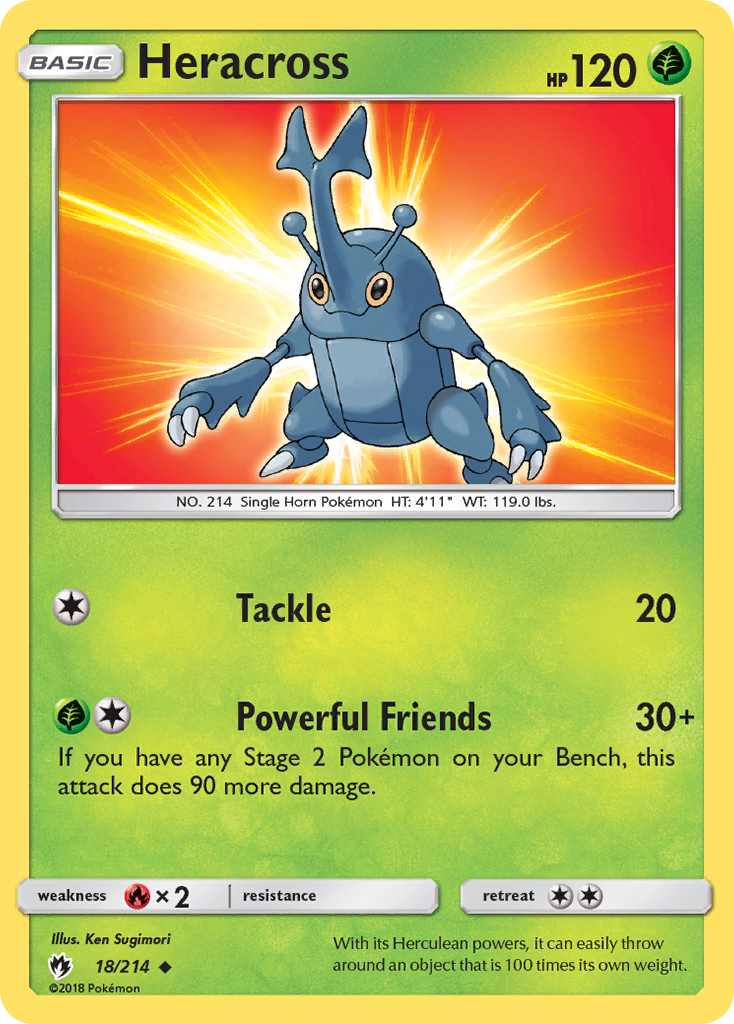 Heracross (18/214) [Sun & Moon: Lost Thunder] | Good Games Cannington