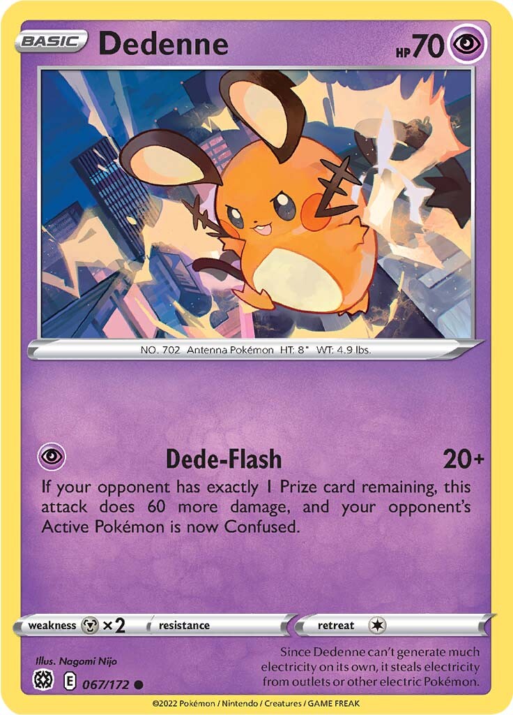 Dedenne (067/172) [Sword & Shield: Brilliant Stars] | Good Games Cannington