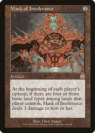Mask of Intolerance [Apocalypse] | Good Games Cannington