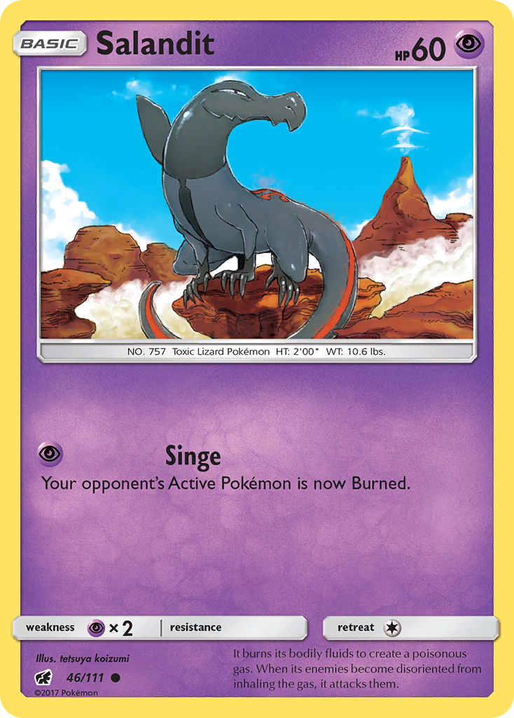 Salandit (46/111) [Sun & Moon: Crimson Invasion] | Good Games Cannington