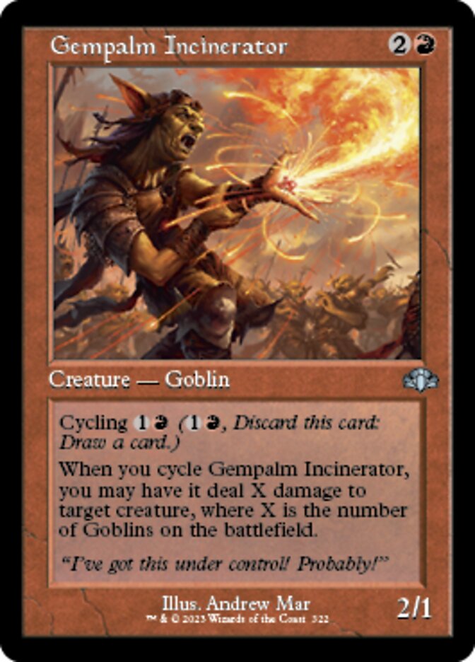 Gempalm Incinerator (Retro) [Dominaria Remastered] | Good Games Cannington