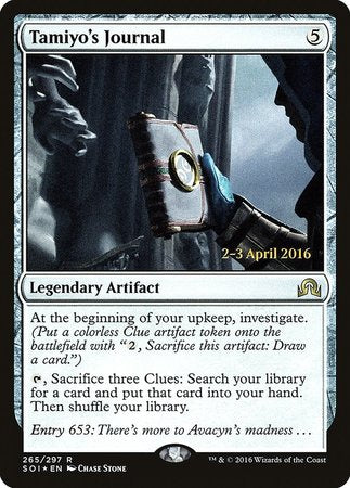 Tamiyo's Journal (Entry 653) [Shadows over Innistrad Promos] | Good Games Cannington