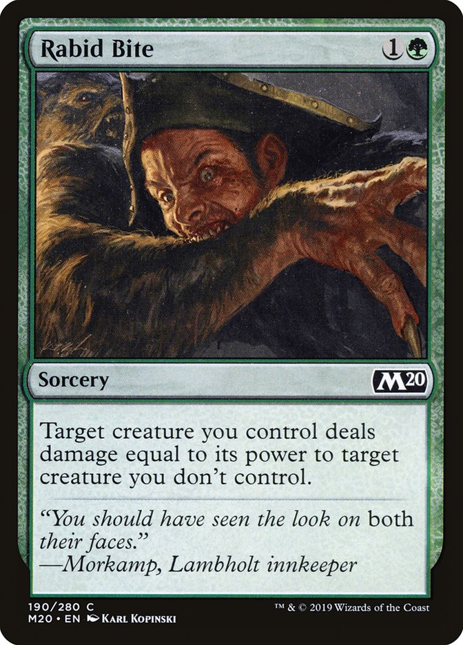 Rabid Bite [Core Set 2020] | Good Games Cannington