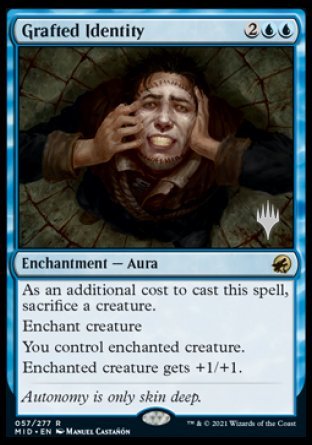 Grafted Identity (Promo Pack) [Innistrad: Midnight Hunt Promos] | Good Games Cannington