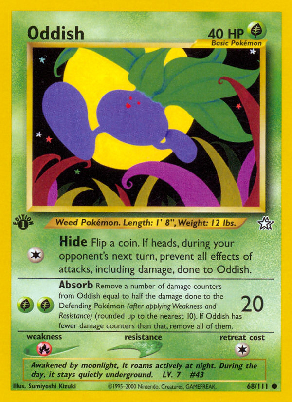 Oddish (68/111) [Neo Genesis 1st Edition] | Good Games Cannington