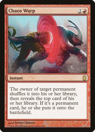 Chaos Warp [Commander's Arsenal] | Good Games Cannington