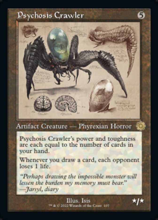 Psychosis Crawler (Retro Schematic) [The Brothers' War Retro Artifacts] | Good Games Cannington