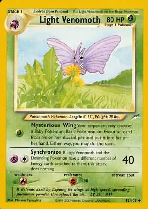 Light Venomoth (53/105) [Neo Destiny Unlimited] | Good Games Cannington