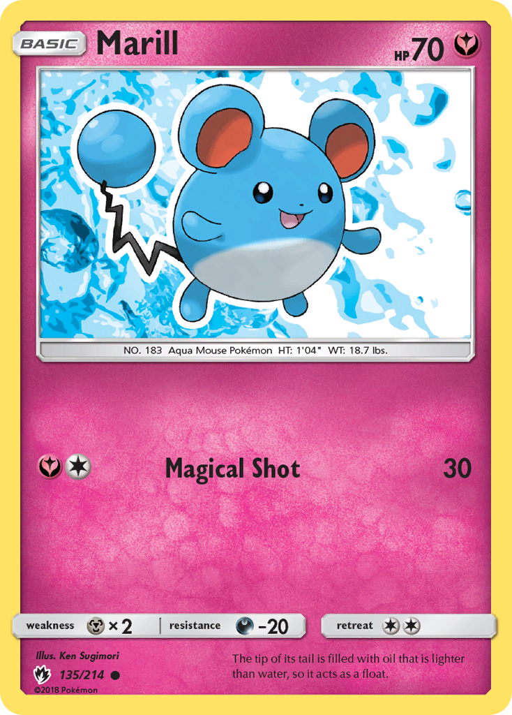 Marill (135/214) [Sun & Moon: Lost Thunder] | Good Games Cannington