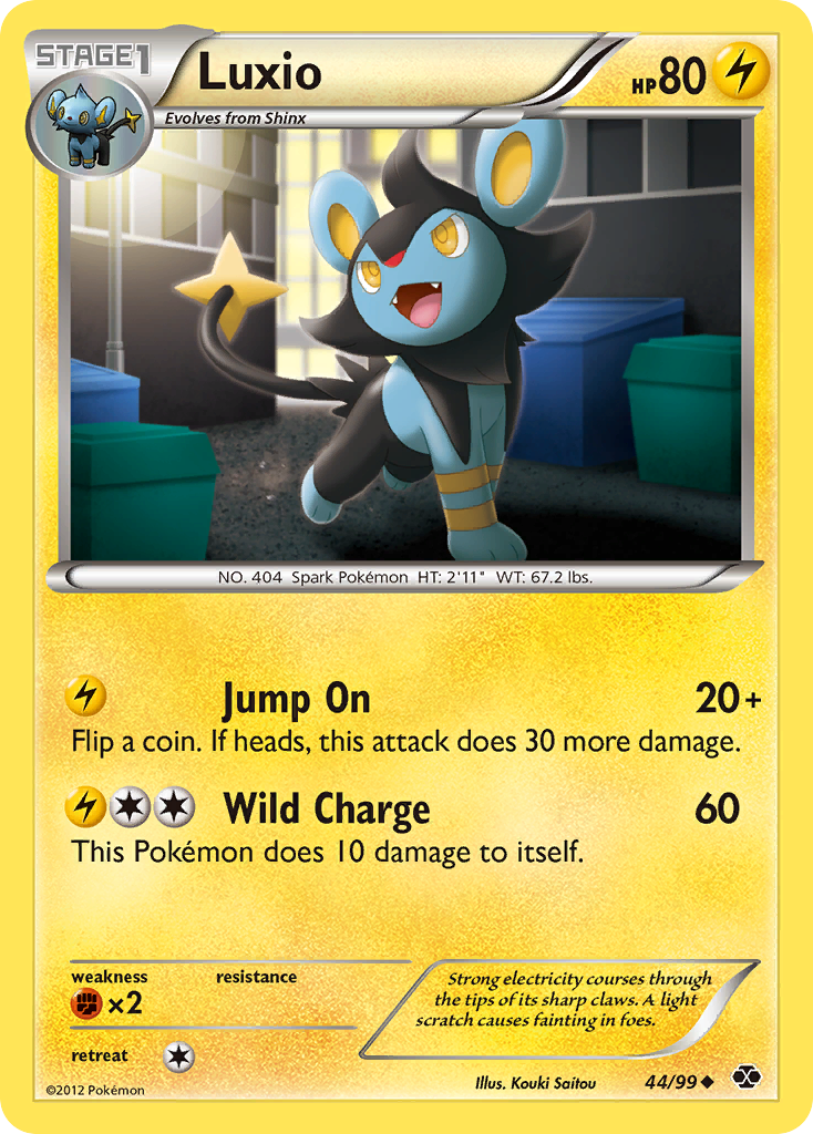 Luxio (44/99) [Black & White: Next Destinies] | Good Games Cannington