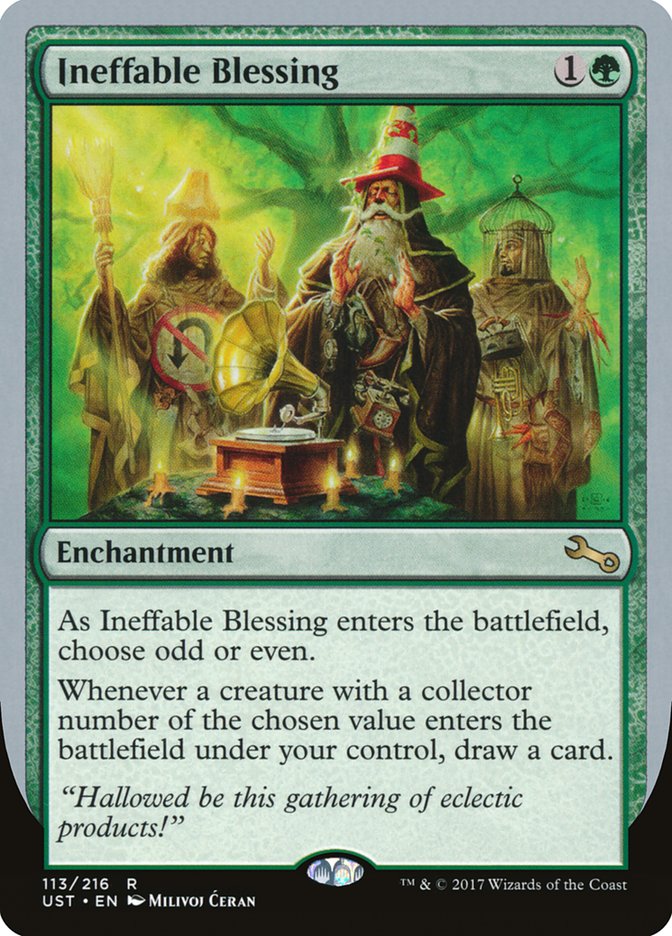 Ineffable Blessing ("choose odd or even") [Unstable] | Good Games Cannington