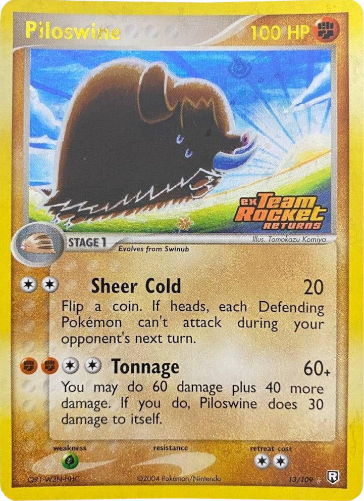 Piloswine (13/109) (Stamped) [EX: Team Rocket Returns] | Good Games Cannington