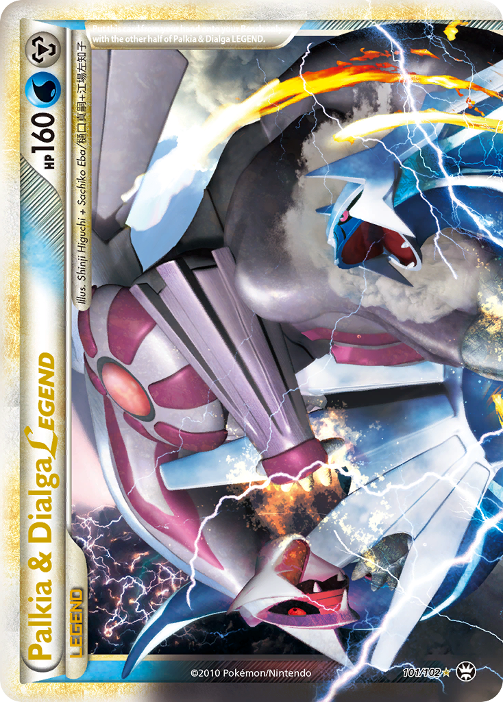 Palkia & Dialga LEGEND (101/102) [HeartGold & SoulSilver: Triumphant] | Good Games Cannington