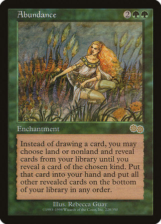 Abundance [Urza's Saga] | Good Games Cannington