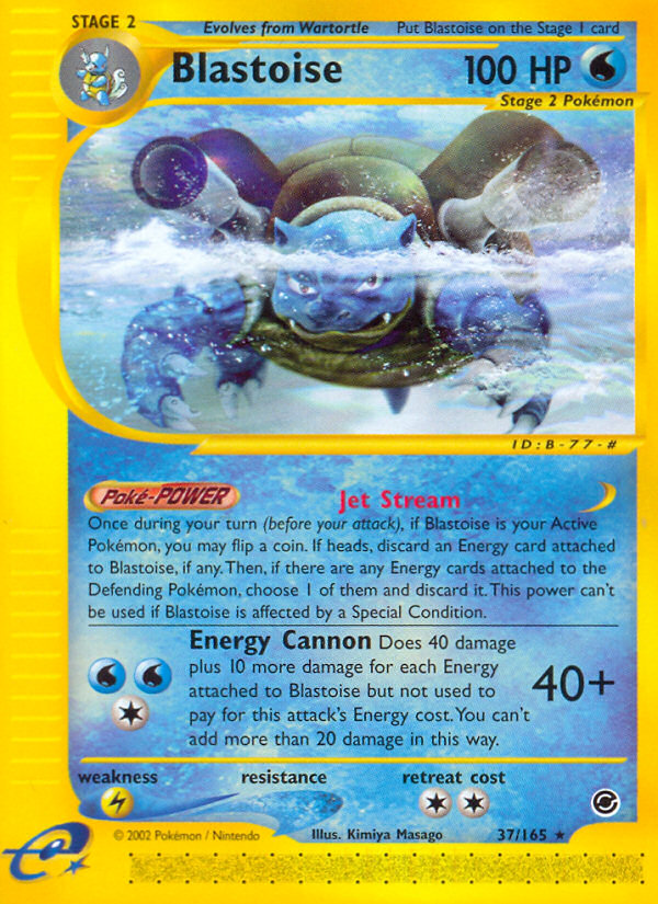 Blastoise (37/165) [Expedition: Base Set] | Good Games Cannington