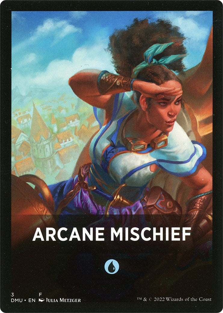 Arcane Mischief Theme Card [Dominaria United Tokens] | Good Games Cannington
