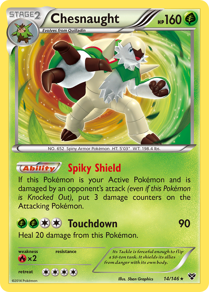 Chesnaught (14/146) [XY: Base Set] | Good Games Cannington