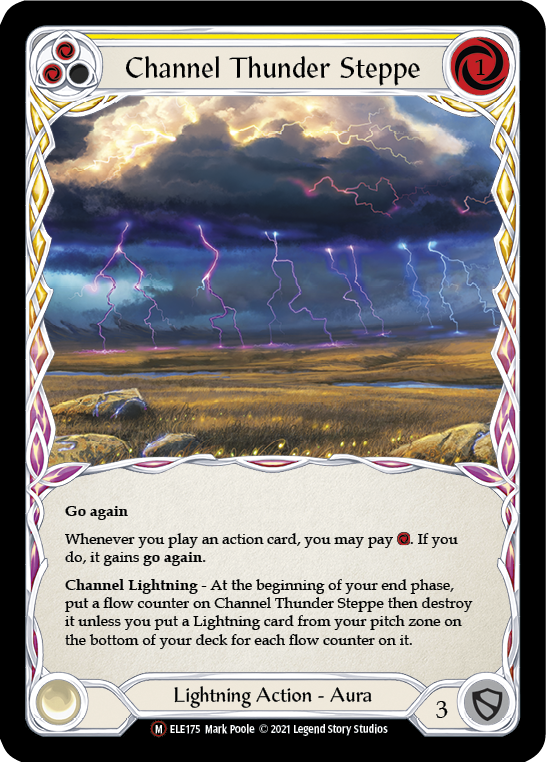 Channel Thunder Steppe [U-ELE175] Unlimited Rainbow Foil | Good Games Cannington