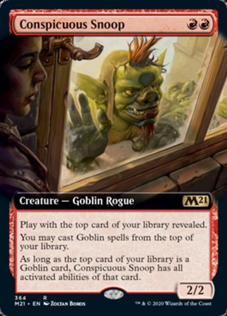 Conspicuous Snoop (Extended Art) [Core Set 2021] | Good Games Cannington