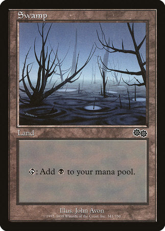 Swamp (341) [Urza's Saga] | Good Games Cannington