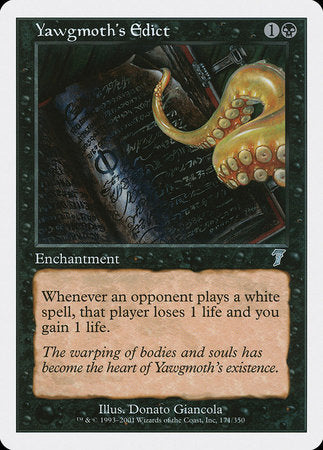 Yawgmoth's Edict [Seventh Edition] | Good Games Cannington