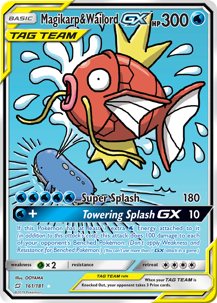 Magikarp & Wailord GX (161/181) [Sun & Moon: Team Up] | Good Games Cannington