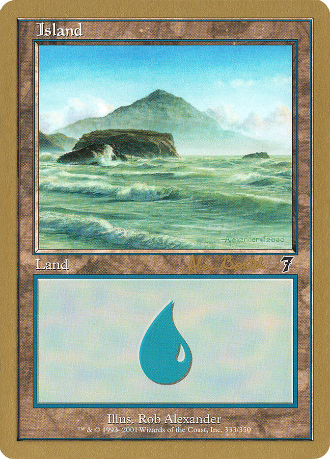 Island (ab333) (Alex Borteh) [World Championship Decks 2001] | Good Games Cannington