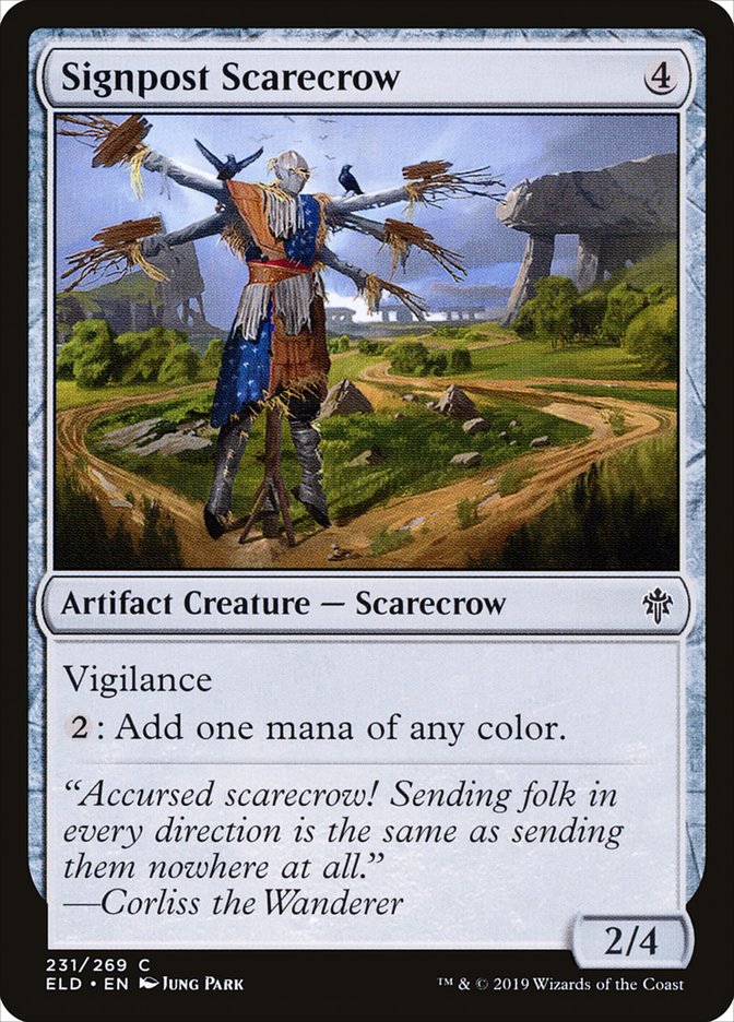 Signpost Scarecrow [Throne of Eldraine] | Good Games Cannington