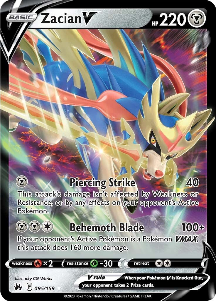 Zacian V (095/159) [Sword & Shield: Crown Zenith] | Good Games Cannington