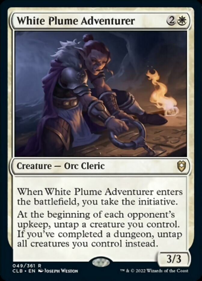 White Plume Adventurer [Commander Legends: Battle for Baldur's Gate] | Good Games Cannington