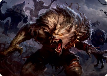 Village Reavers Art Card [Innistrad: Midnight Hunt Art Series] | Good Games Cannington