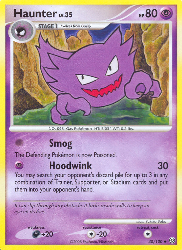 Haunter (40/100) [Diamond & Pearl: Stormfront] | Good Games Cannington