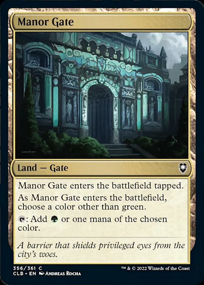 Manor Gate [Commander Legends: Battle for Baldur's Gate] | Good Games Cannington