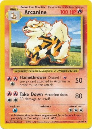 Arcanine (23/102) [Base Set Unlimited] | Good Games Cannington
