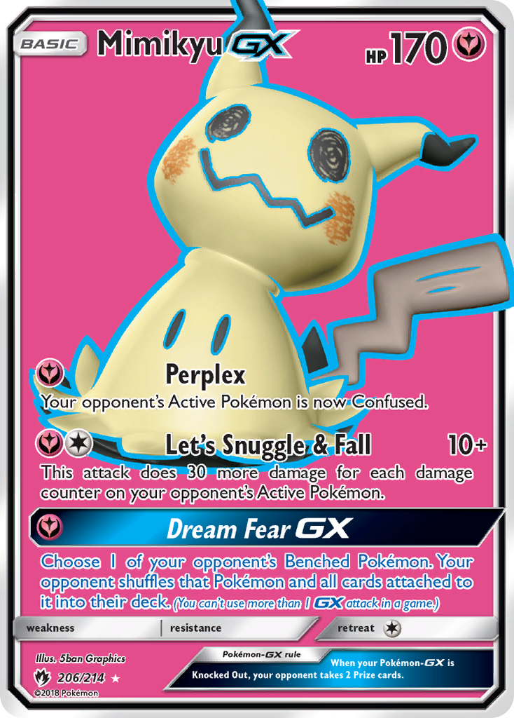 Mimikyu GX (206/214) [Sun & Moon: Lost Thunder] | Good Games Cannington