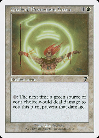 Circle of Protection: Green [Seventh Edition] | Good Games Cannington