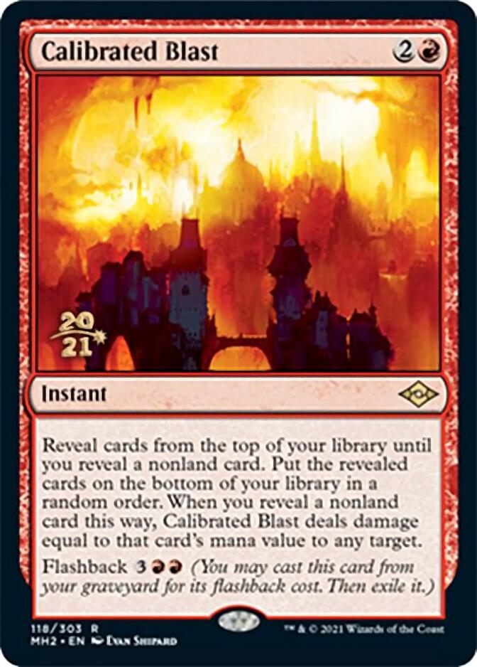 Calibrated Blast [Modern Horizons 2 Prerelease Promos] | Good Games Cannington
