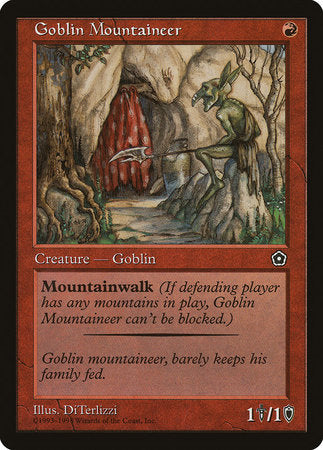 Goblin Mountaineer [Portal Second Age] | Good Games Cannington