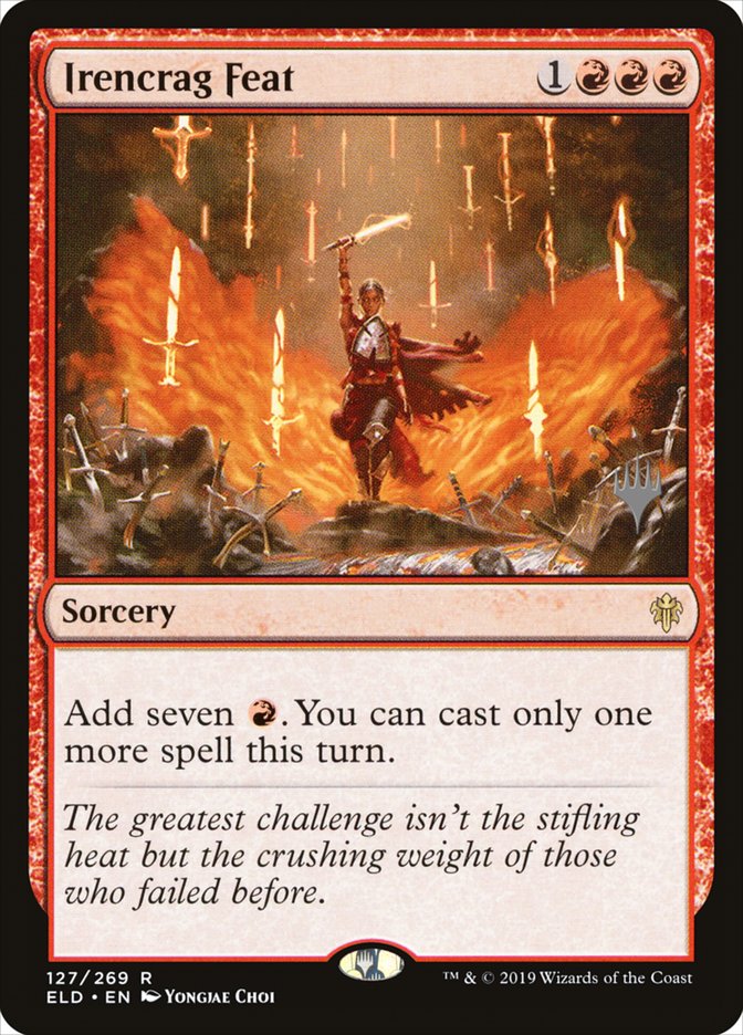Irencrag Feat (Promo Pack) [Throne of Eldraine Promos] | Good Games Cannington