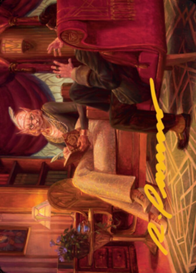 Phabine, Boss's Confidant Art Card (Gold-Stamped Signature) [Streets of New Capenna Art Series] | Good Games Cannington